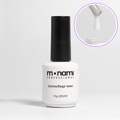 Камуфлирующая база для гель-лака молочная Monami Rubber Base MILK 15 г
