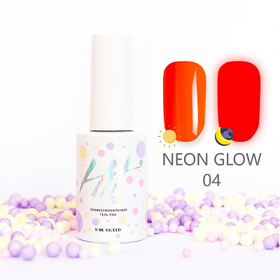 Гель-лак HIT Neon glow №04, 9 мл