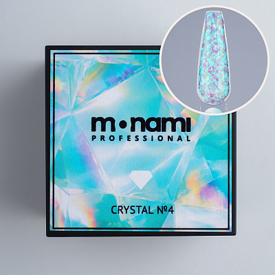 Гель для наращивания Monami голографический Crystal Gel №04 15 г
