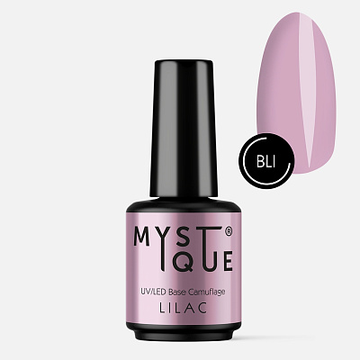 Камуфлирующая база для гель-лака Mystique Lilac 15 мл