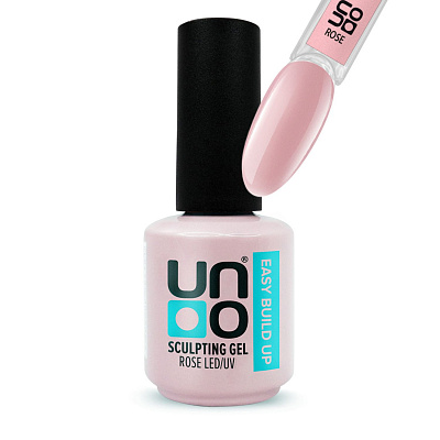 Жидкий моделирующий полигель UNO камуфлирующий Easy Build Up Rose 16 г
