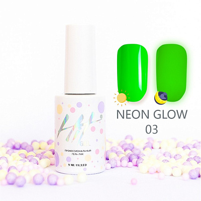 Гель-лак HIT Neon glow №03, 9 мл