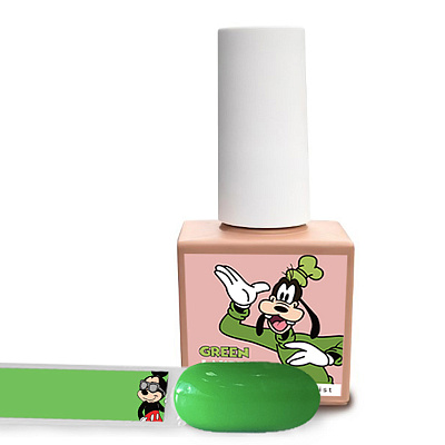 Гель-лак Lakres Mikki Mouse Green, 10 мл