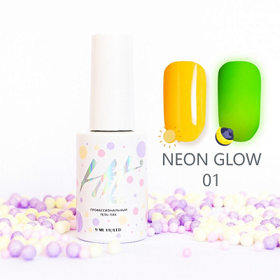 Гель-лак HIT Neon glow №01, 9 мл