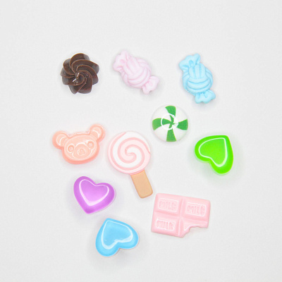 Большие 3D фигурки Zoo Nail Art «Рандомный набор» 1876 10 шт