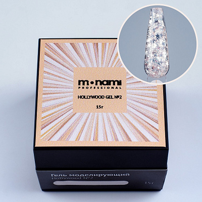 Гель для наращивания Monami Hollywood Роскошный персиковый №02 15 г